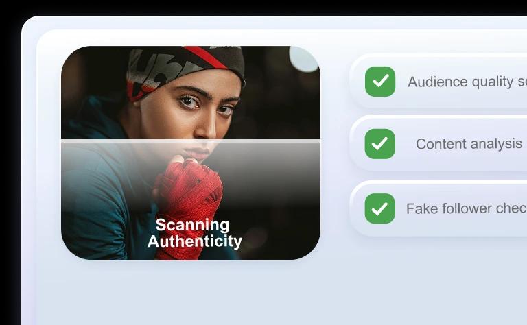 Authenticity scanning and audience quality analysis