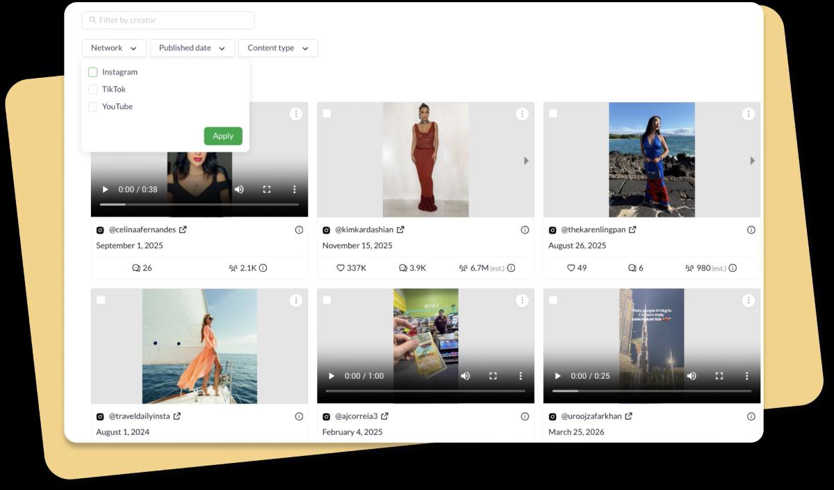 Efficient media filtering and search