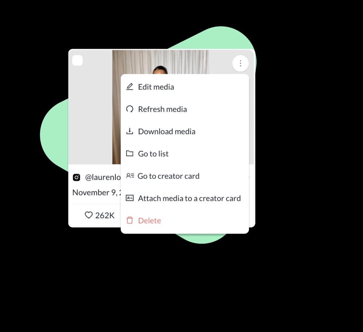 Automated influencer media metrics updates