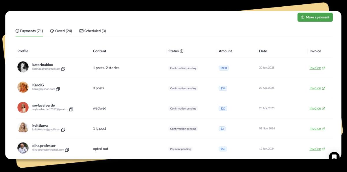 Hassle-free Invoicing