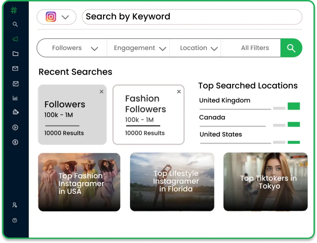 Influencer search tool: Discover the perfect influencers for your campaigns