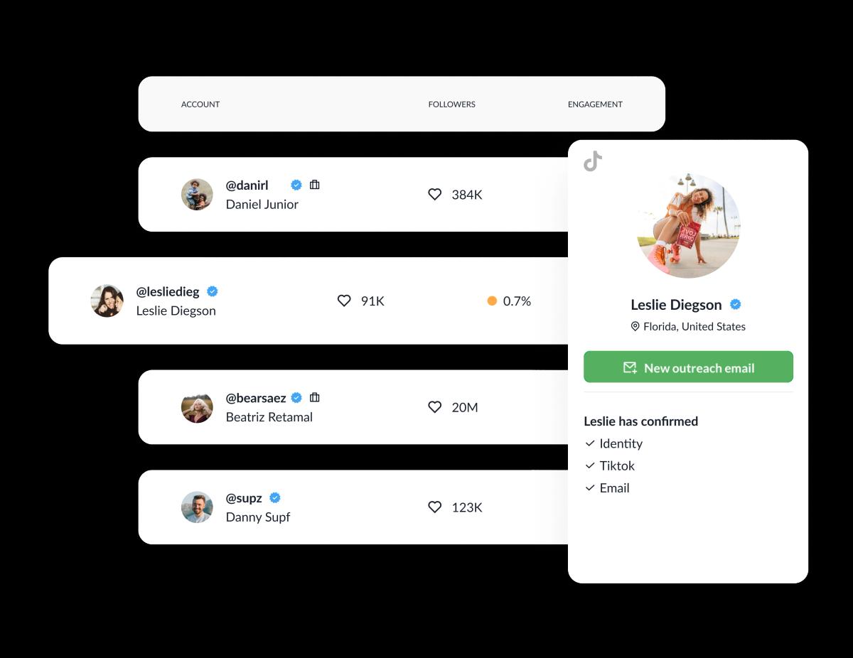 Find TikTok influencers on Heepsy