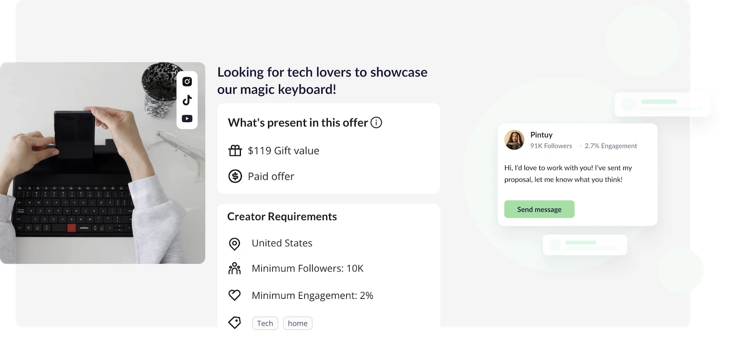Explore Heepsy's influencer marketplace for seamless collaborations
